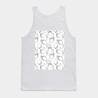 Hand drawn Lemon pattern Tank Top